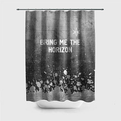 Шторка для душа Bring Me the Horizon - grey gradient посередине, цвет: 3D-принт