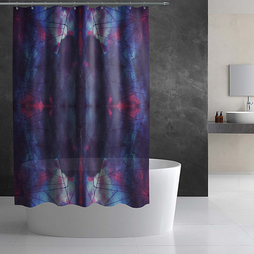 Шторка для ванной Космическая паутина / 3D-принт – фото 2