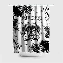 Шторка для душа Burzum - рок пес, цвет: 3D-принт