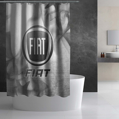 Шторка для ванной Fiat - white gradient / 3D-принт – фото 2