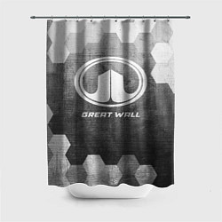 Шторка для душа Great Wall - grey gradient, цвет: 3D-принт