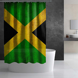 Шторка для душа Jamaica flag, цвет: 3D-принт — фото 2