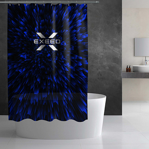 Шторка для ванной Exeed blue energy / 3D-принт – фото 2