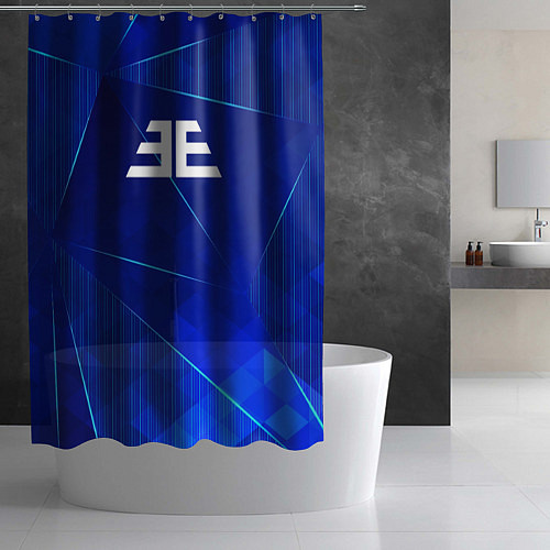 Шторка для ванной Imagine Dragons blue poly / 3D-принт – фото 2