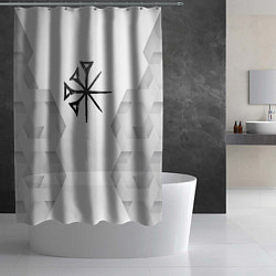 Шторка для душа Nightwish white poly, цвет: 3D-принт — фото 2