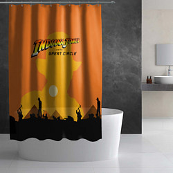 Шторка для душа Indiana Jones and the Great Circle, цвет: 3D-принт — фото 2