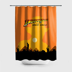 Шторка для душа Indiana Jones and the Great Circle, цвет: 3D-принт