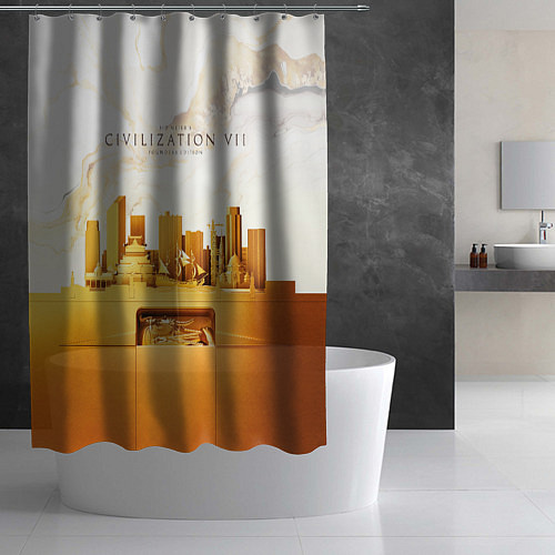 Шторка для ванной Civilization VII / 3D-принт – фото 2