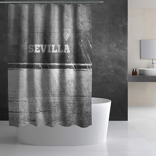 Шторка для ванной Sevilla - grey gradient посередине / 3D-принт – фото 2