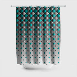 Шторка для душа Фигурный каскад, цвет: 3D-принт