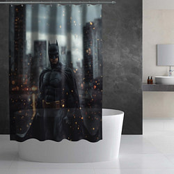 Шторка для душа Бэтмен в искрах, цвет: 3D-принт — фото 2
