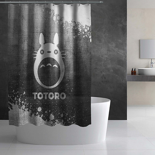 Шторка для ванной Totoro - grey gradient / 3D-принт – фото 2
