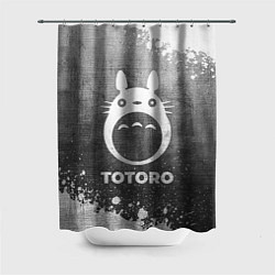 Шторка для душа Totoro - grey gradient, цвет: 3D-принт