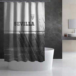 Шторка для душа Sevilla - white gradient посередине, цвет: 3D-принт — фото 2