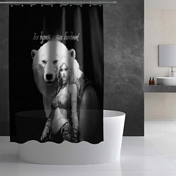 Шторка для душа Все дуреют с этих блондинок, цвет: 3D-принт — фото 2