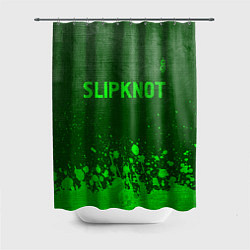 Шторка для душа Slipknot - green gradient посередине, цвет: 3D-принт