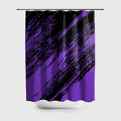 Шторка для душа The color is purple and black, цвет: 3D-принт