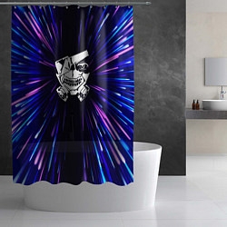 Шторка для душа Tokyo Ghoul neon energy, цвет: 3D-принт — фото 2