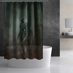 Шторка для душа Элитный воин-скелет, цвет: 3D-принт — фото 2