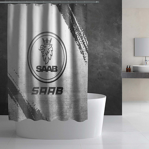 Шторка для ванной Saab - white gradient / 3D-принт – фото 2