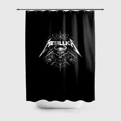 Шторка для душа The horned skull - Metallica, цвет: 3D-принт