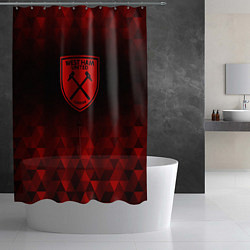 Шторка для душа West Ham red poly, цвет: 3D-принт — фото 2