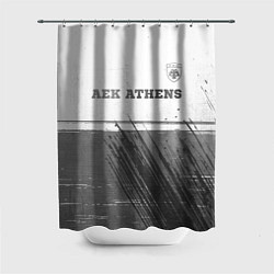 Шторка для душа AEK Athens - white gradient посередине, цвет: 3D-принт