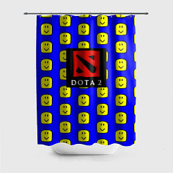 Шторка для душа Dota smile pattern, цвет: 3D-принт