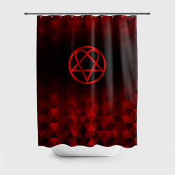 Шторка для душа HIM red poly, цвет: 3D-принт
