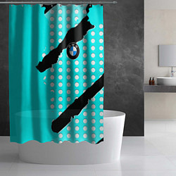 Шторка для душа BMW sport краски, цвет: 3D-принт — фото 2