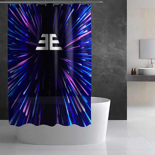 Шторка для ванной Imagine Dragons neon energy / 3D-принт – фото 2