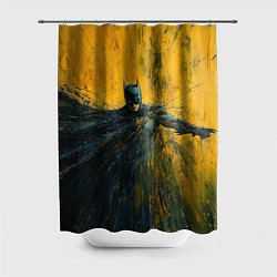 Шторка для душа Бэтмен нарисованный кистью, цвет: 3D-принт