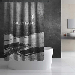 Шторка для душа Sally Face - grey gradient посередине, цвет: 3D-принт — фото 2