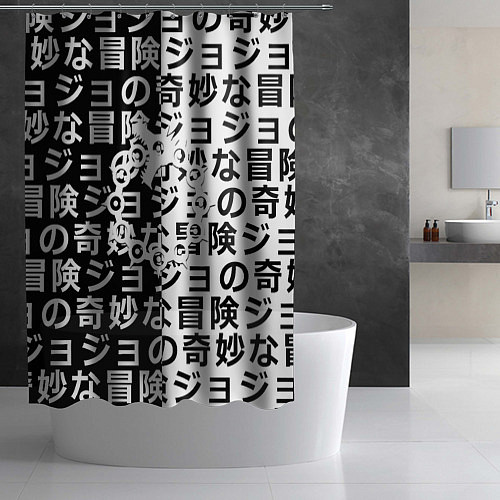 Шторка для ванной Семь смертных грехов паттерн / 3D-принт – фото 2