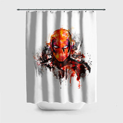 Шторка для душа Дэдпул краски, цвет: 3D-принт
