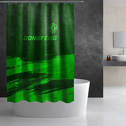 Шторка для душа Dongfeng - green gradient посередине, цвет: 3D-принт — фото 2