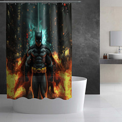 Шторка для душа Бэтмен эпик, цвет: 3D-принт — фото 2