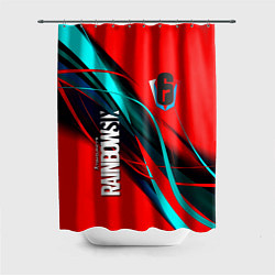Шторка для душа Rainbow six геометрия полосы, цвет: 3D-принт