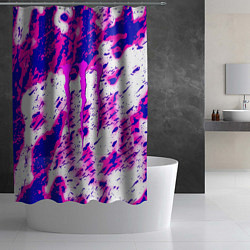 Шторка для душа Monster energy краски гранж, цвет: 3D-принт — фото 2