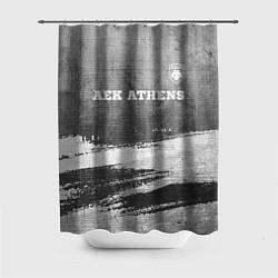 Шторка для душа AEK Athens - grey gradient посередине, цвет: 3D-принт