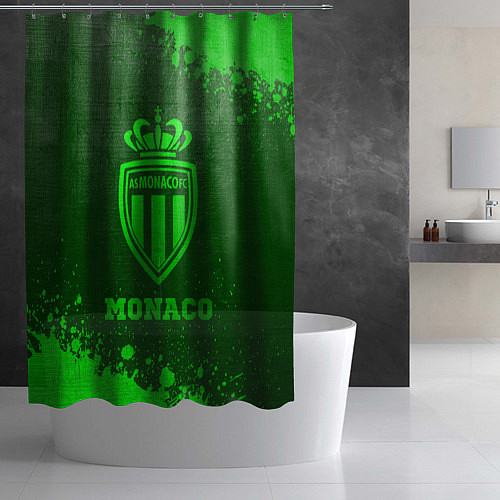 Шторка для ванной Monaco - green gradient / 3D-принт – фото 2