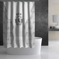 Шторка для душа Sporting white poly, цвет: 3D-принт — фото 2