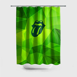 Шторка для душа Rolling Stones green poly, цвет: 3D-принт