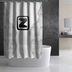 Шторка для душа Zotye white poly, цвет: 3D-принт — фото 2