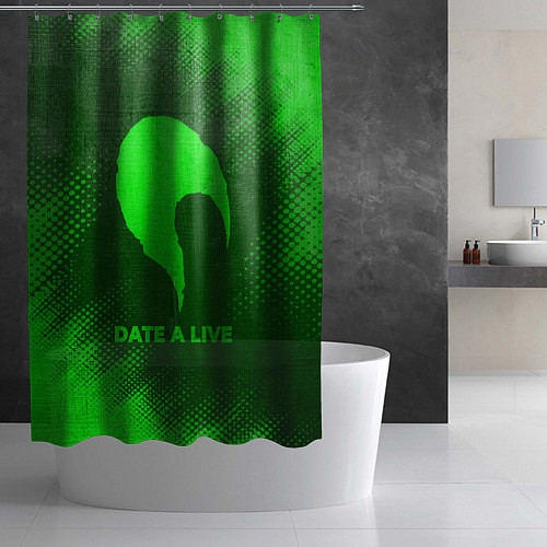Шторка для ванной Date A Live - green gradient / 3D-принт – фото 2