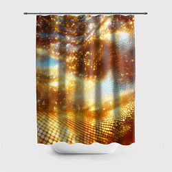 Шторка для душа Блестящая золотая текстура, цвет: 3D-принт