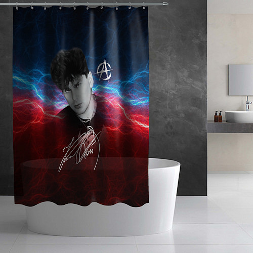 Шторка для ванной Юрий Клинских автограф / 3D-принт – фото 2