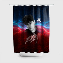 Шторка для душа Юрий Клинских автограф, цвет: 3D-принт
