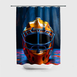 Шторка для душа Маска голкипера, цвет: 3D-принт