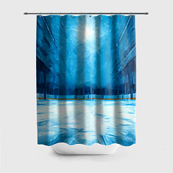 Шторка для душа Хоккейная площадка, цвет: 3D-принт